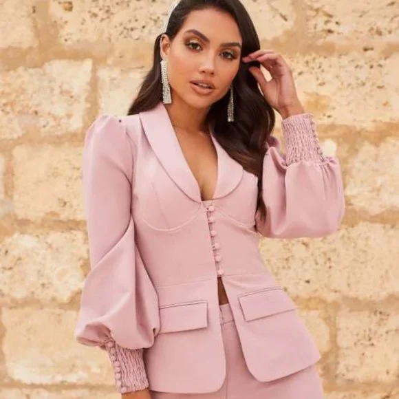 Lavish Alice Jackets Coats Lavish Alice Shirring Balloon